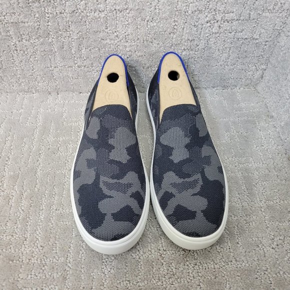 Rothy’s The Sneakers Women's Size US 8.5 Gray Camo Comfort Slip On Shoes - Picture 5 of 10